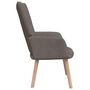Voir la diapositive 5 : VIDAXL Chaise de relaxation avec tabouret Taupe Tissu
