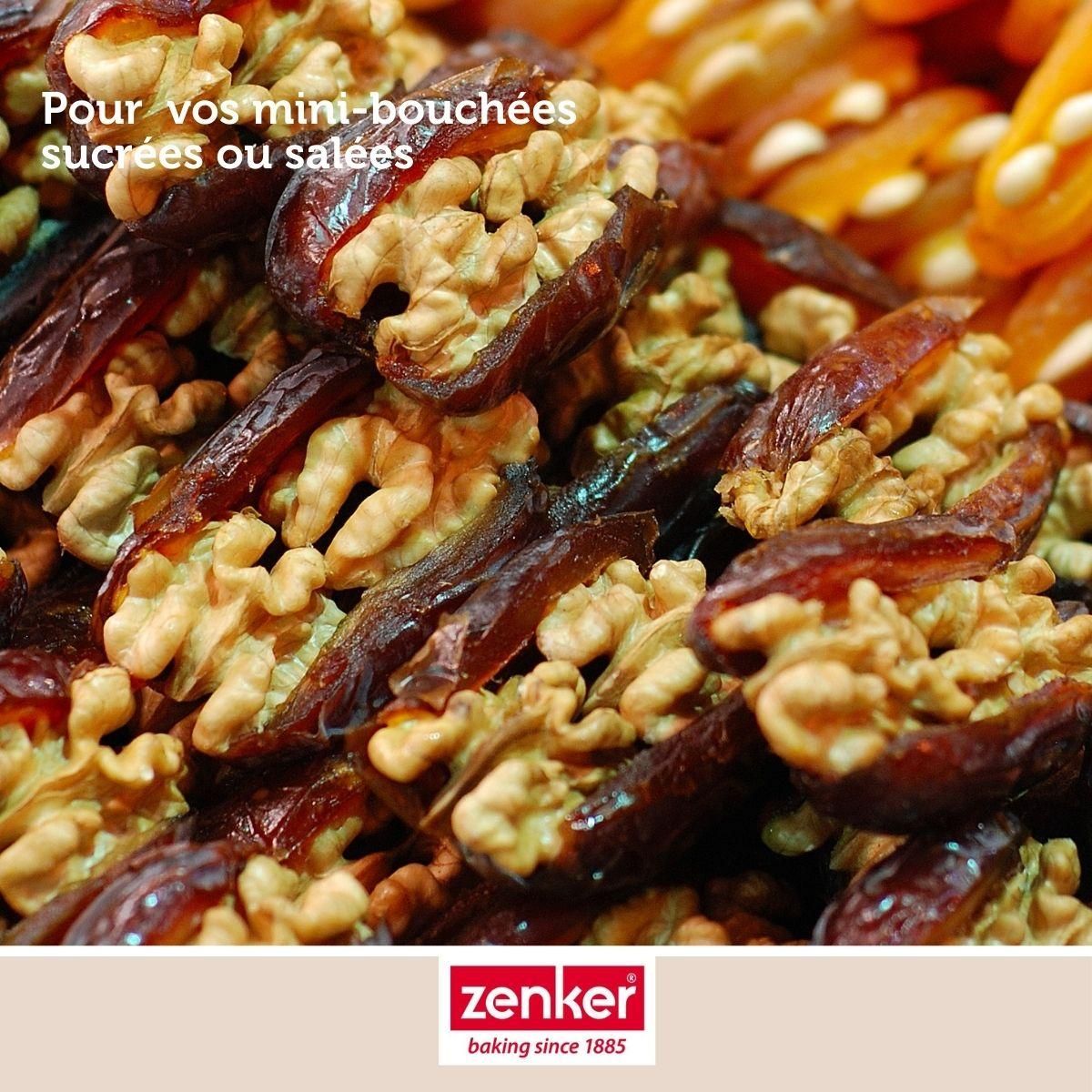 ZENKER Lot de 100 barquettes alimentaires en papier 2,5 cm Zenker Smart pastry