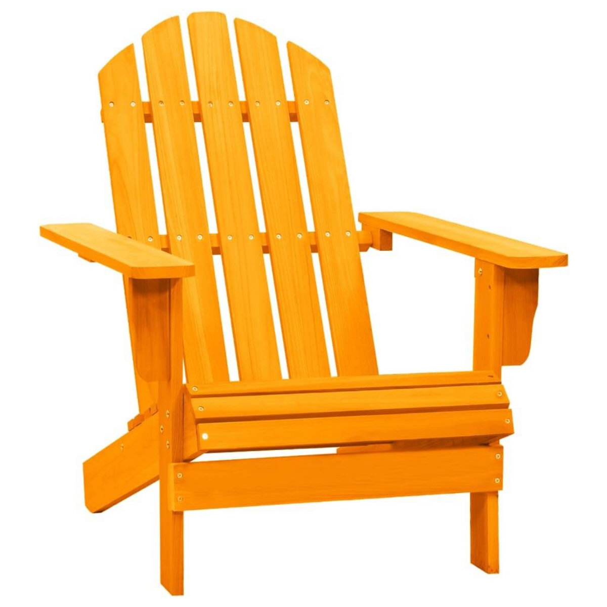 VIDAXL Chaise de jardin Adirondack bois de sapin massif orange