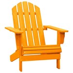 VIDAXL Chaise de jardin Adirondack bois de sapin massif orange
