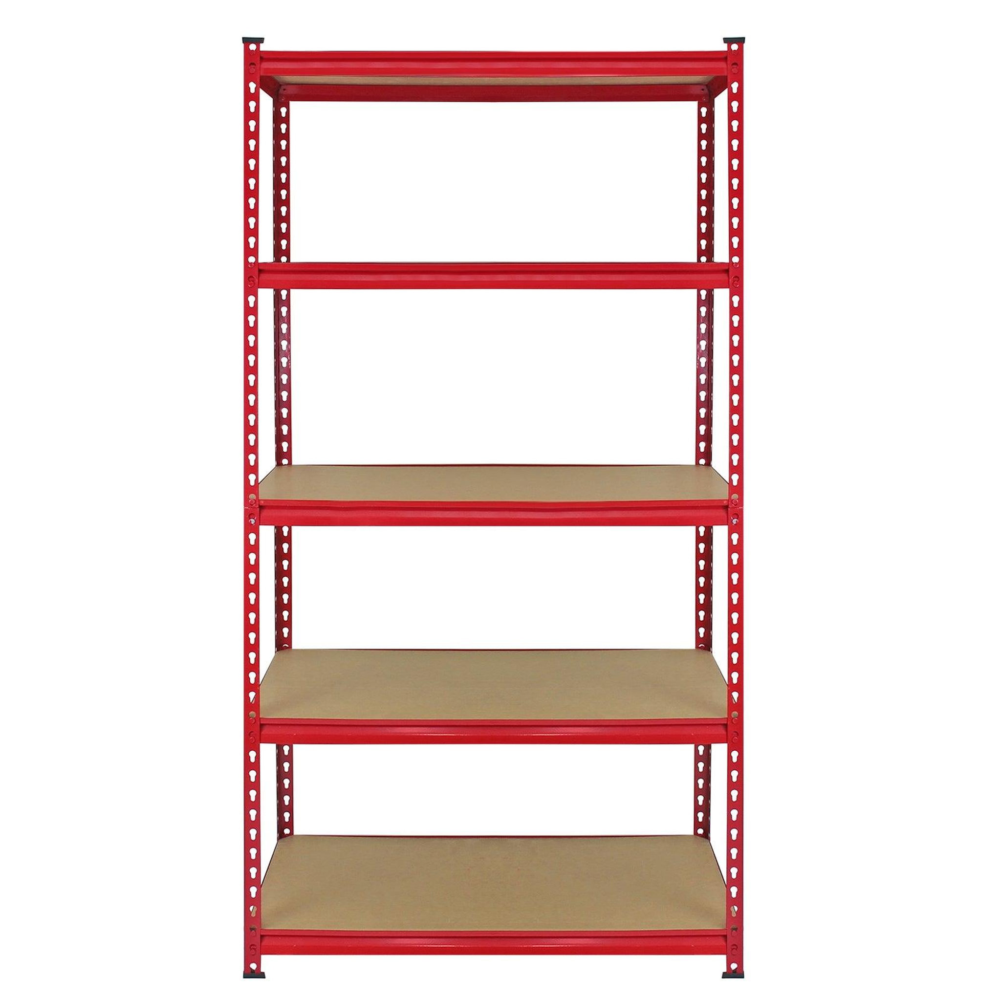 Voir la diapositive 3 : MONSTER RACKING 4 rayonnages z-rax en acier rouge 90cm x 45cm x 183cm