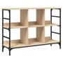 Voir la diapositive 2 : VIDAXL Buffet chene sonoma 102x32x73,5 cm bois d'ingenierie