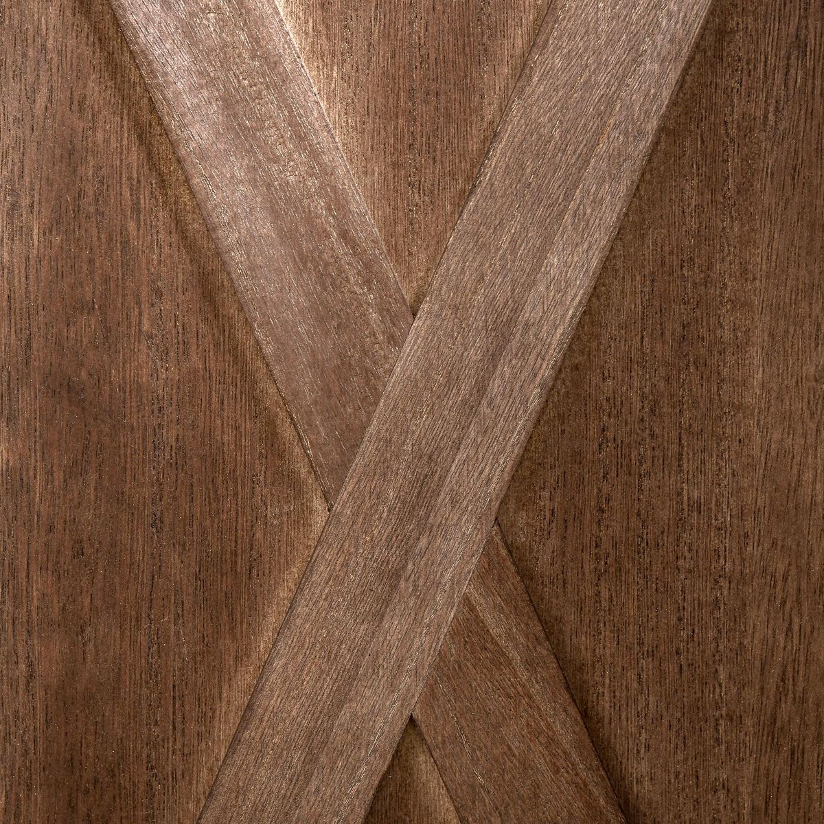 HOMCOM Paravent intérieur 4 panneaux style campagnard chic - séparateur de pièce avec croisillons - bois paulownia effet vieilli