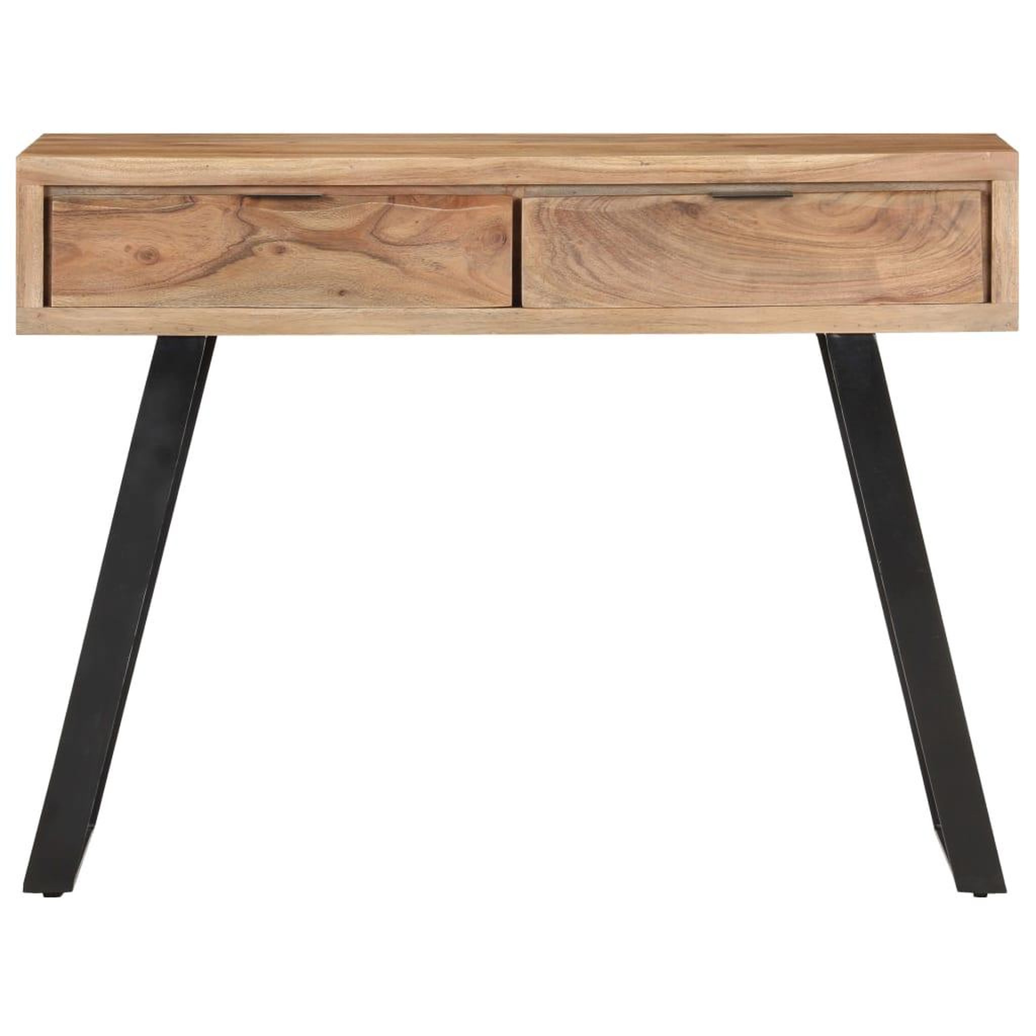 Voir la diapositive 3 : VIDAXL Table console 100x35x76 cm bois d'acacia avec bord naturel