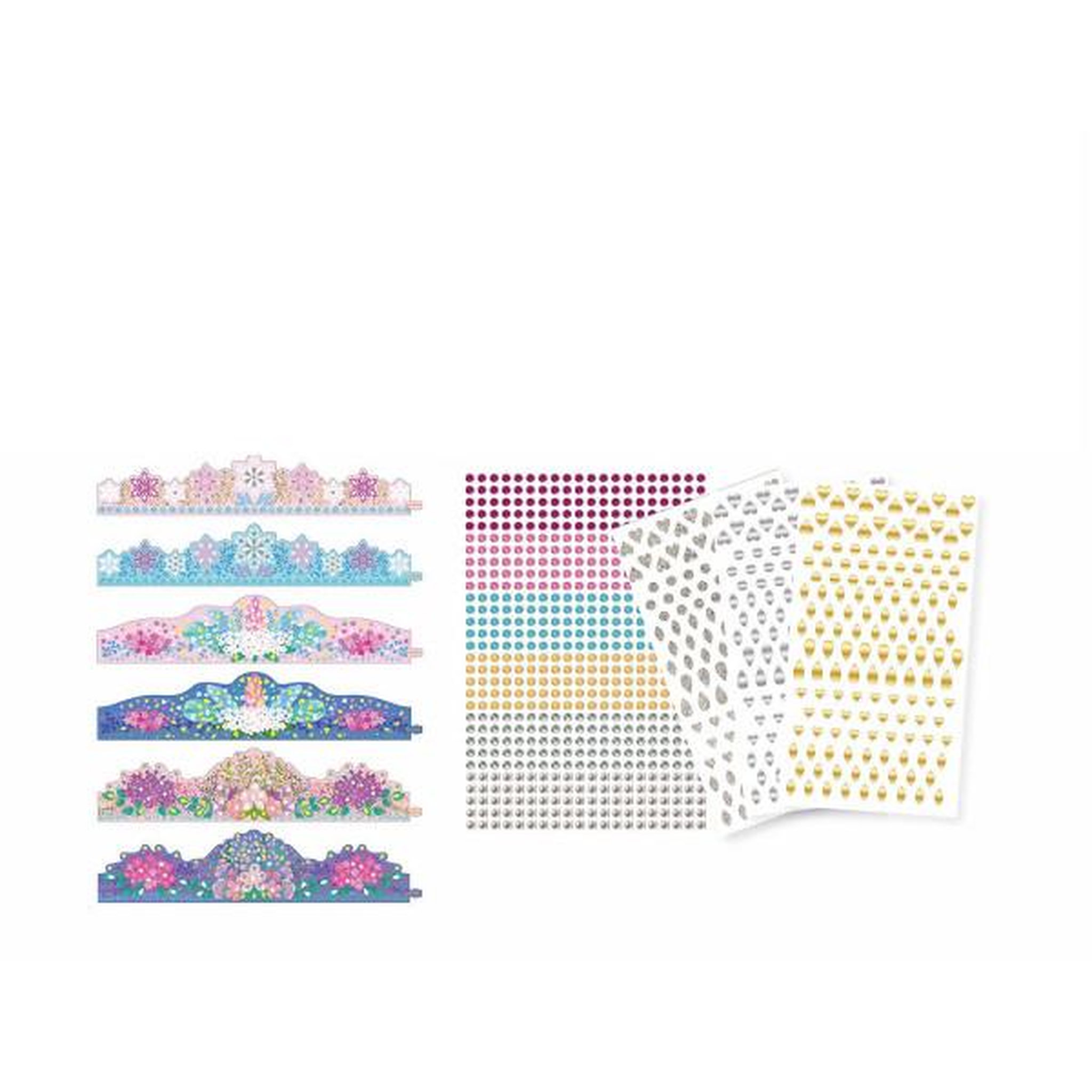 Voir la diapositive 2 : SYCOMORE Lot de 6 couronnes de Princesses a décorer - SYCOMORE - Loisirs créatifs - Pour enfants a partir de 4 ans