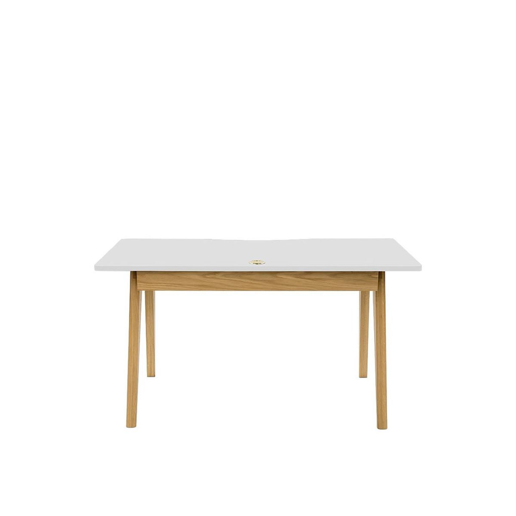 Voir la diapositive 2 : Paris Prix Bureau design 2 tiroirs  nice  140cm chêne & blanc
