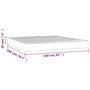 Voir la diapositive 6 : VIDAXL Matelas de lit a ressorts ensaches Bleu fonce 160x200x20 cm