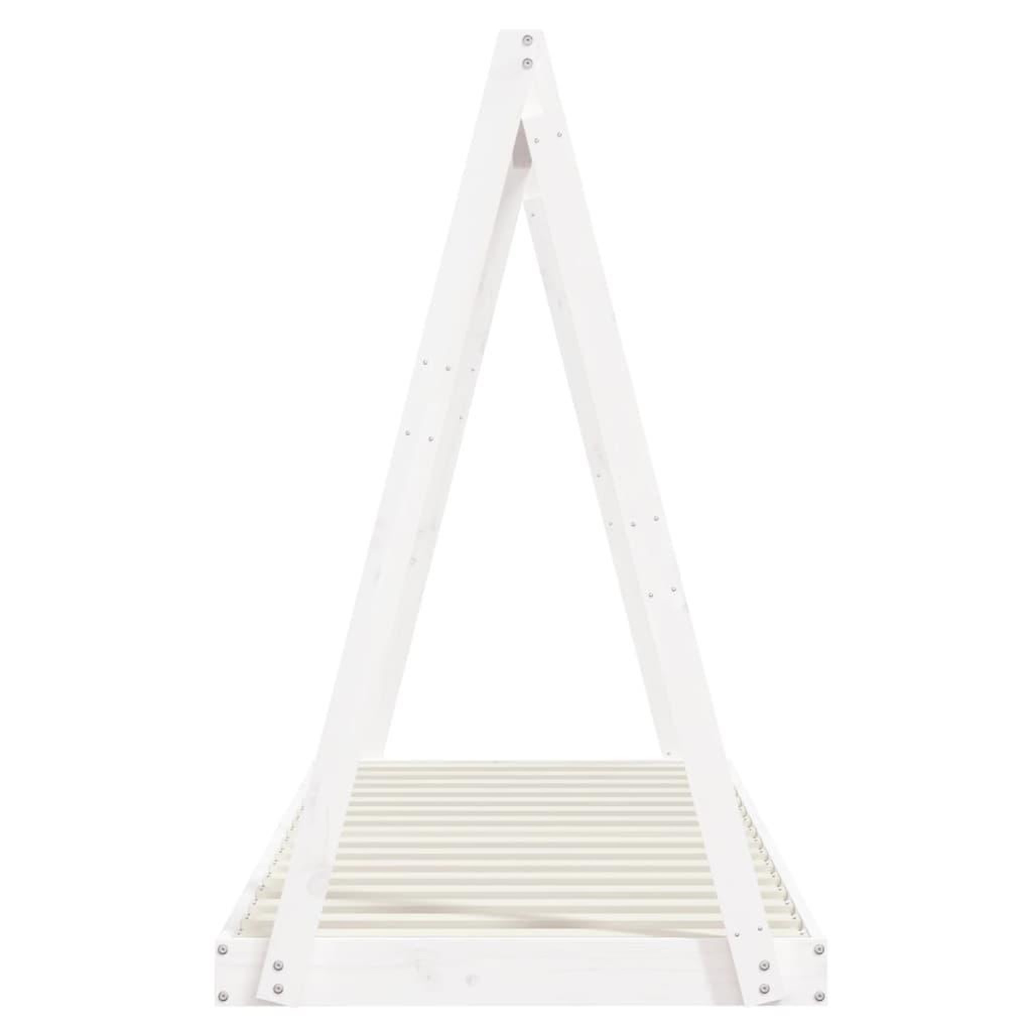 Voir la diapositive 5 : VIDAXL Cadre de lit pour enfants blanc 80x200 cm bois de pin massif