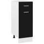 Voir la diapositive 1 : VIDAXL Armoire de plancher a tiroir Noir 30x46x81,5 cm Agglomere