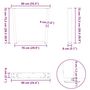 Voir la diapositive 6 : VIDAXL Pieds de table a manger forme de U 2 pcs 90x(72-73,3) cm acier