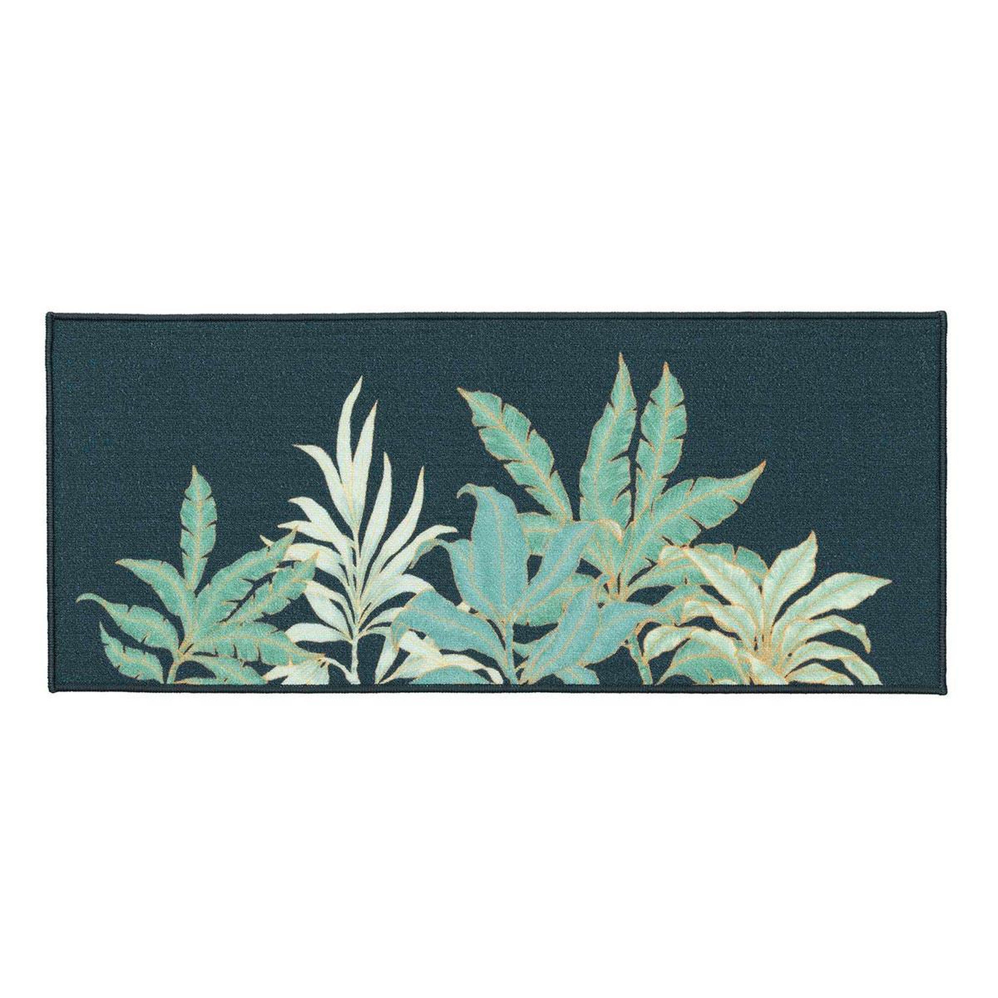 Douceur d'Intérieur Tapis déco imprimé  vayana  50x120cm vert