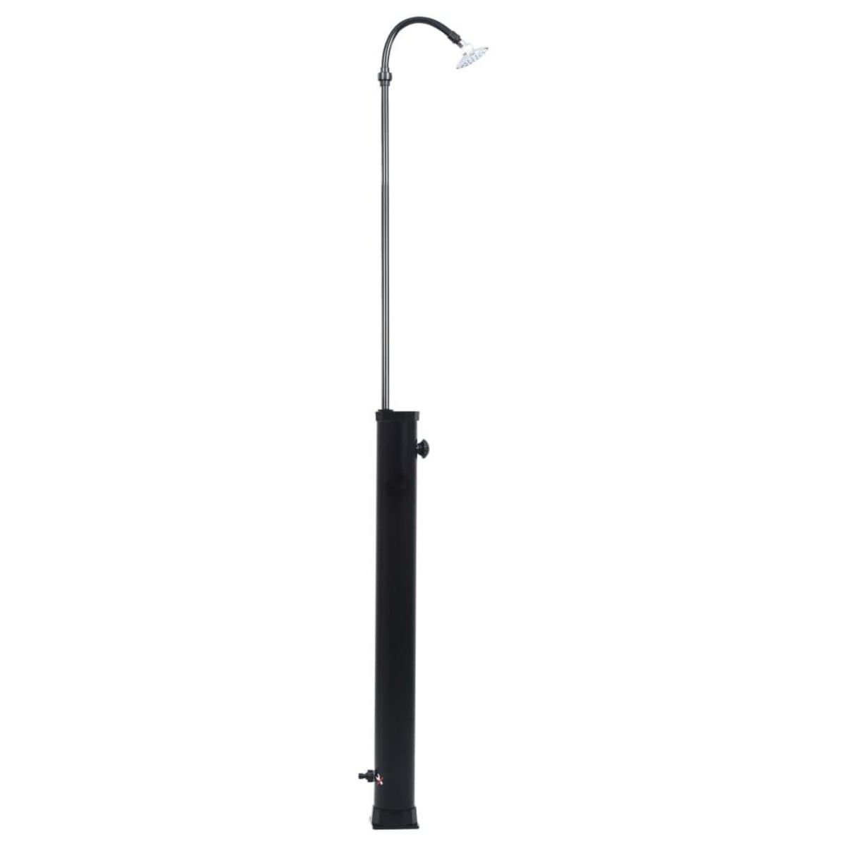 VIDAXL Douche solaire de jardin Noir 215 cm 8 L
