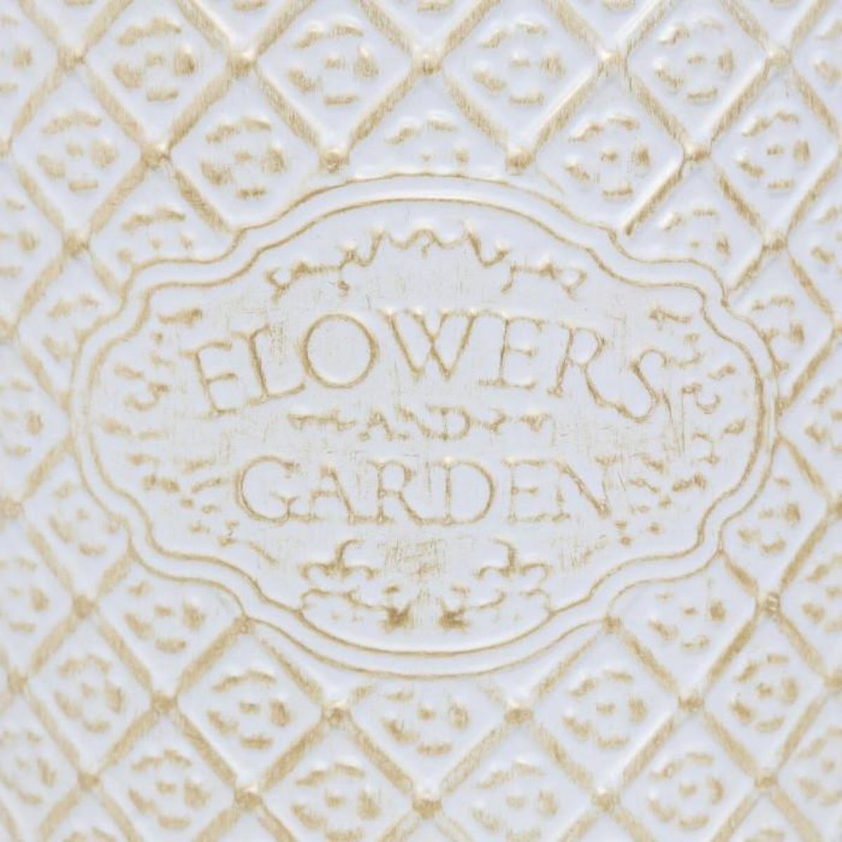 ATMOSPHERA Lot de 2 Cache-Pots en Métal  Tino  22cm Blanc