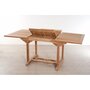 MACABANE HARRIS - Table de jardin 4/6 personnes - rectangulaire extensible 120/180 x 90 cm en bois Teck