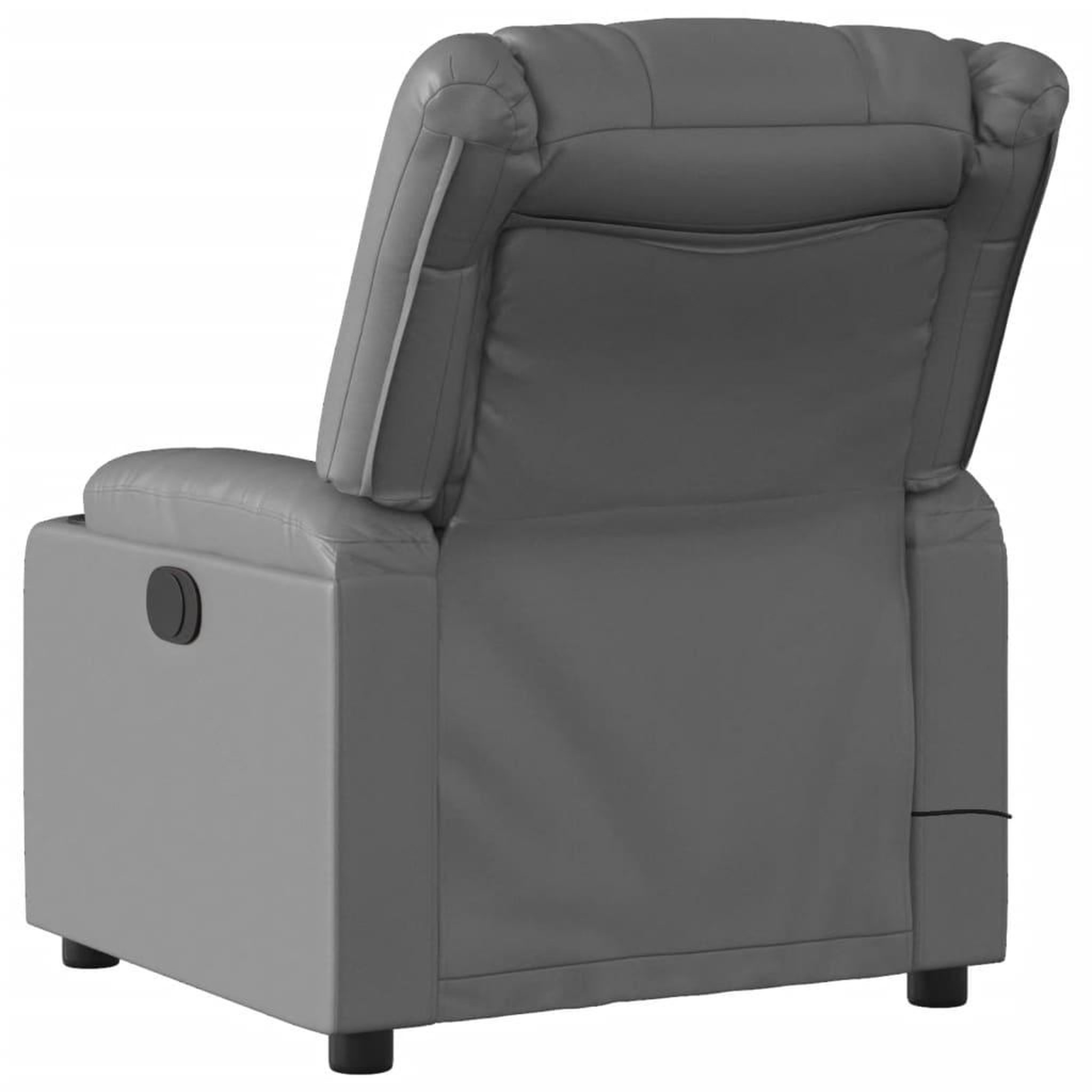 Voir la diapositive 5 : VIDAXL Fauteuil de massage inclinable electrique gris similicuir