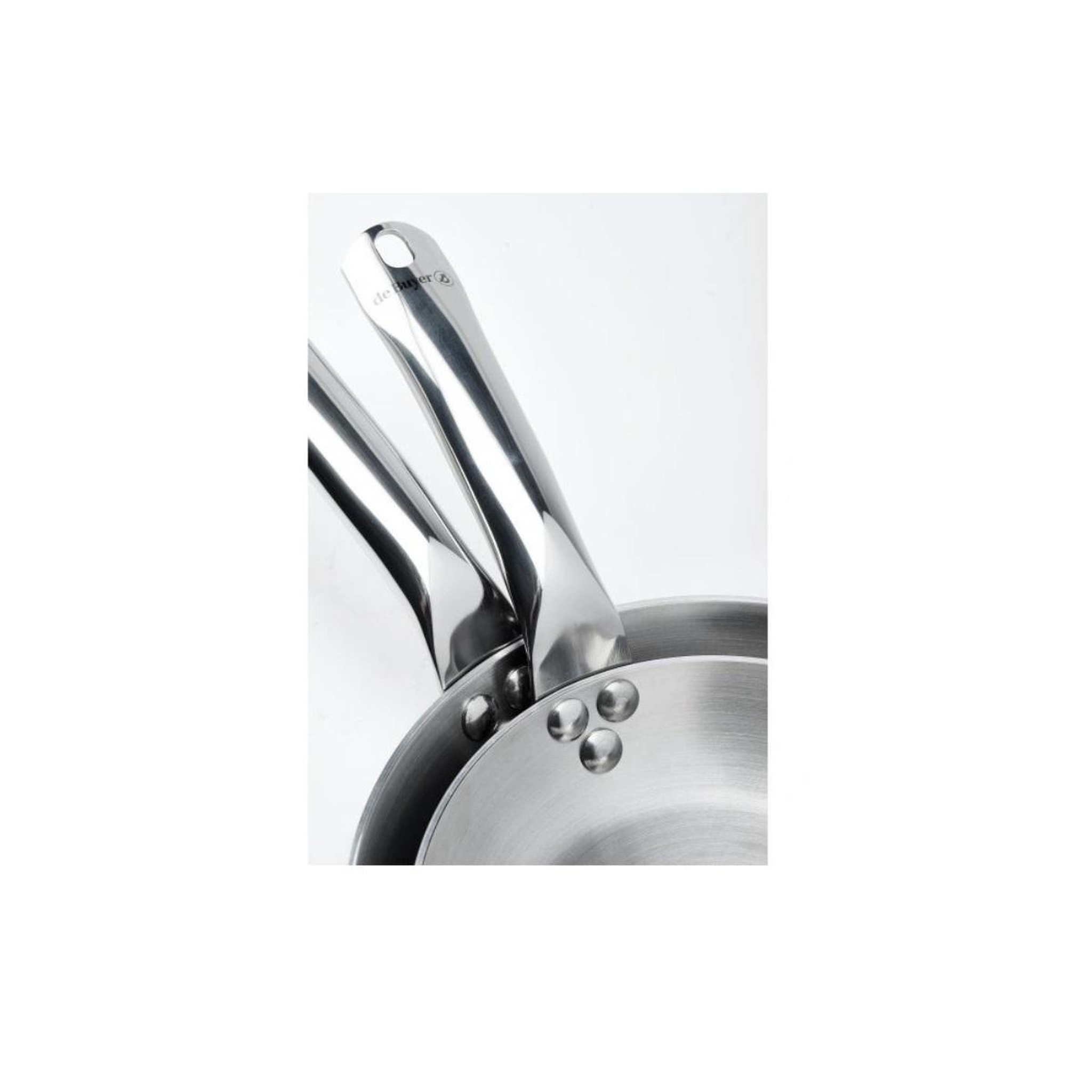 Voir la diapositive 2 : De buyer Poêle inox 24cm - 3604.24