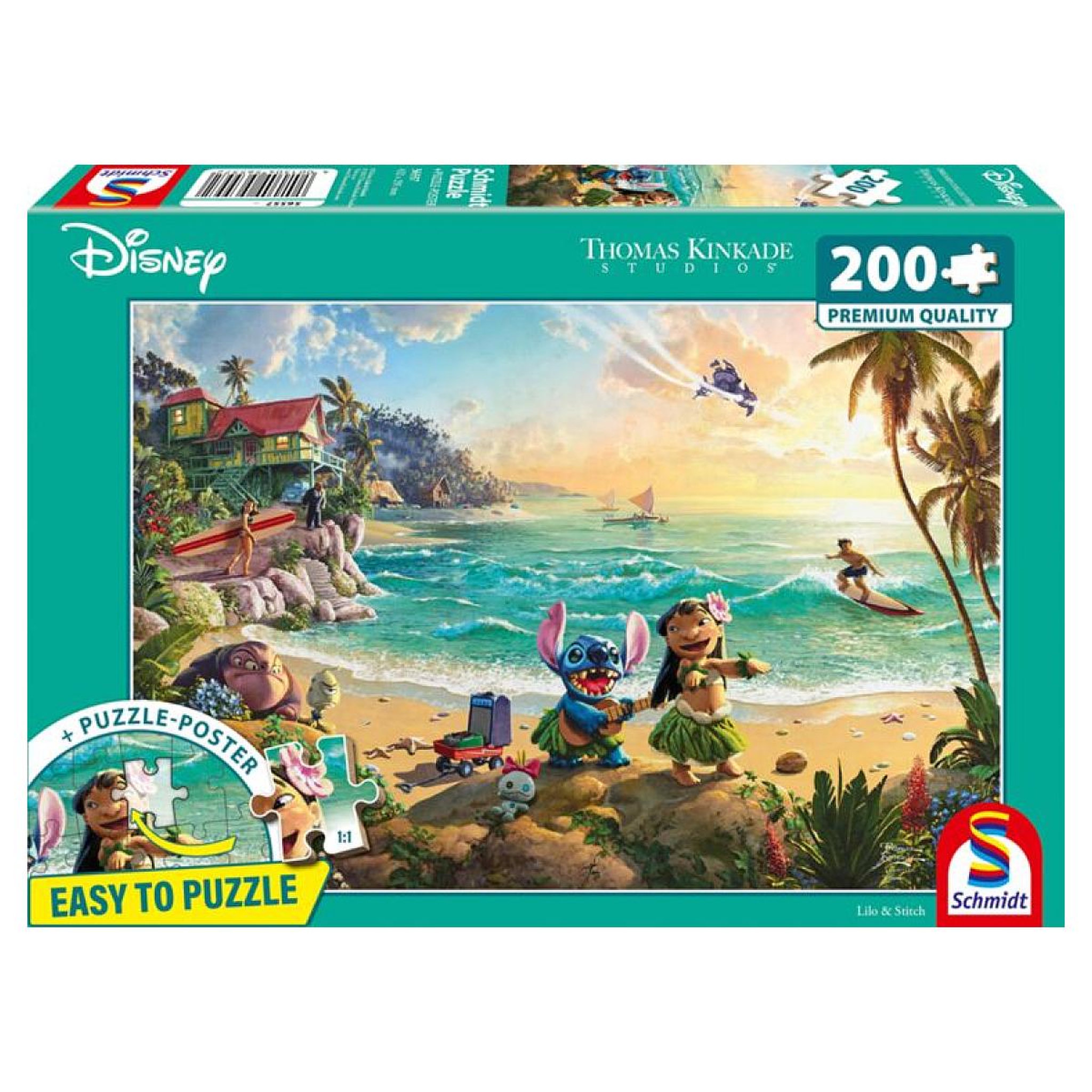 Voir la diapositive 2 : Schmidt Spiele 200 pièces Puzzle Lilo  and  Stitch