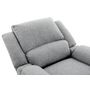 Voir la diapositive 8 : Fauteuil relax manuel HELENE 1 place tissu gris clair