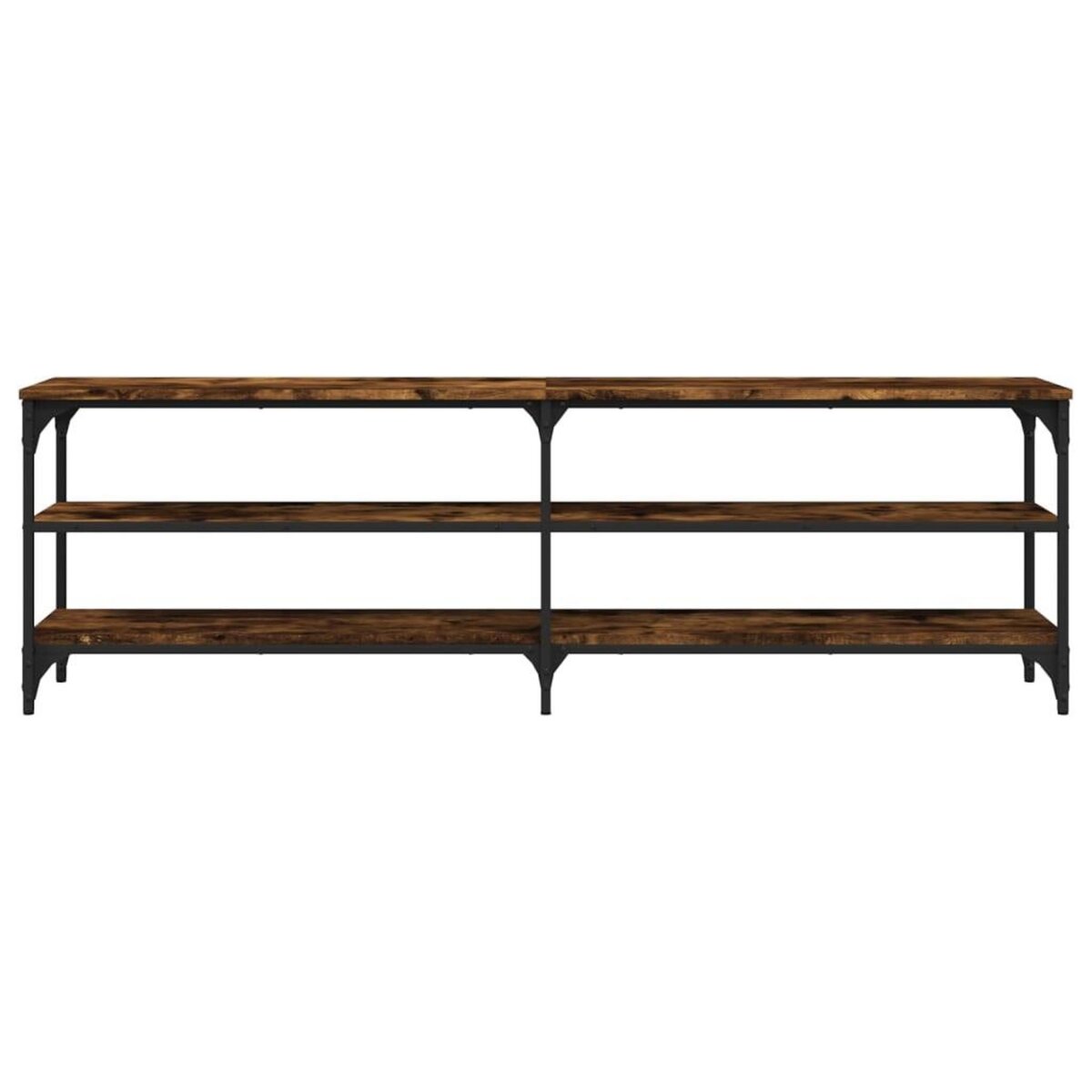 VIDAXL Meuble TV chene fume 160x30x50 cm bois d'ingenierie