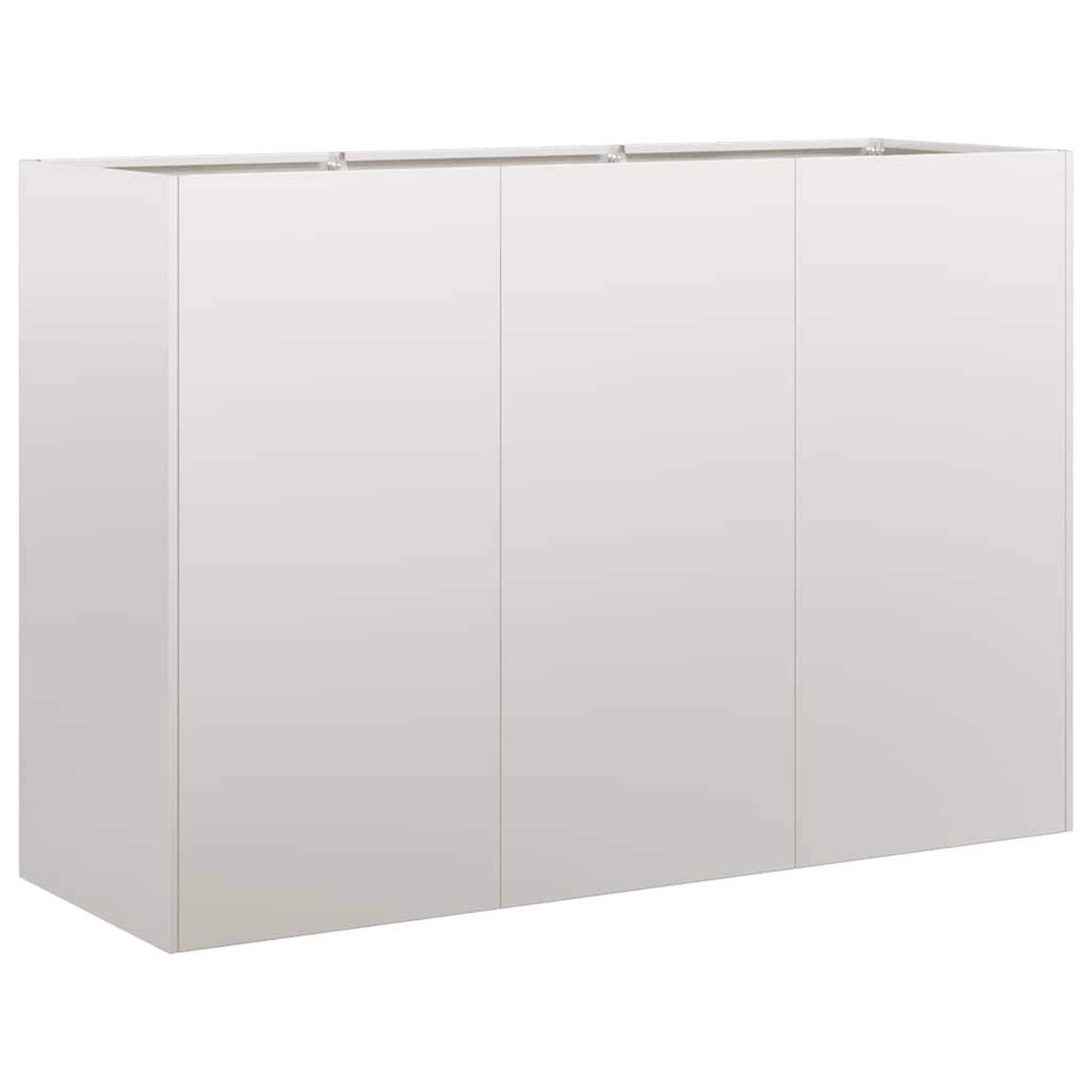 Voir la diapositive 2 : VIDAXL Jardiniere 120x40x80 cm acier inoxydable