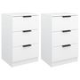Voir la diapositive 2 : VIDAXL Tables de chevet 2 pcs Blanc 40x36x65 cm