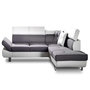 Voir la diapositive 1 : BEST MOBILIER Lisbona - canapé d'angle droit convertible - 5 places - avec têtières