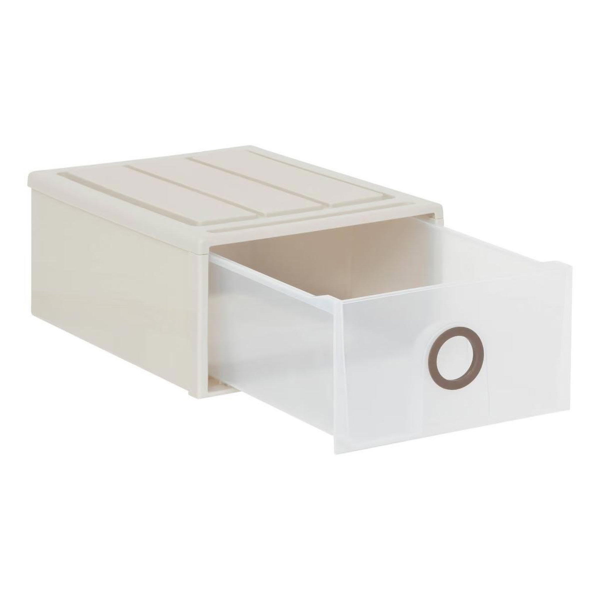 Voir la diapositive 2 : FIVE Tiroir rigide empilable  tide'n stak  2,5l beige