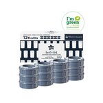 TOMMEE TIPPEE TOMMEE TIPPEE Recharges Poubelle a Couches Twist + Click avec GREENFILM Antibacterien dOrigine Durable, Lot de 12