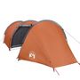 Voir la diapositive 4 : VIDAXL Tente de camping tunnel 4 personnes orange impermeable