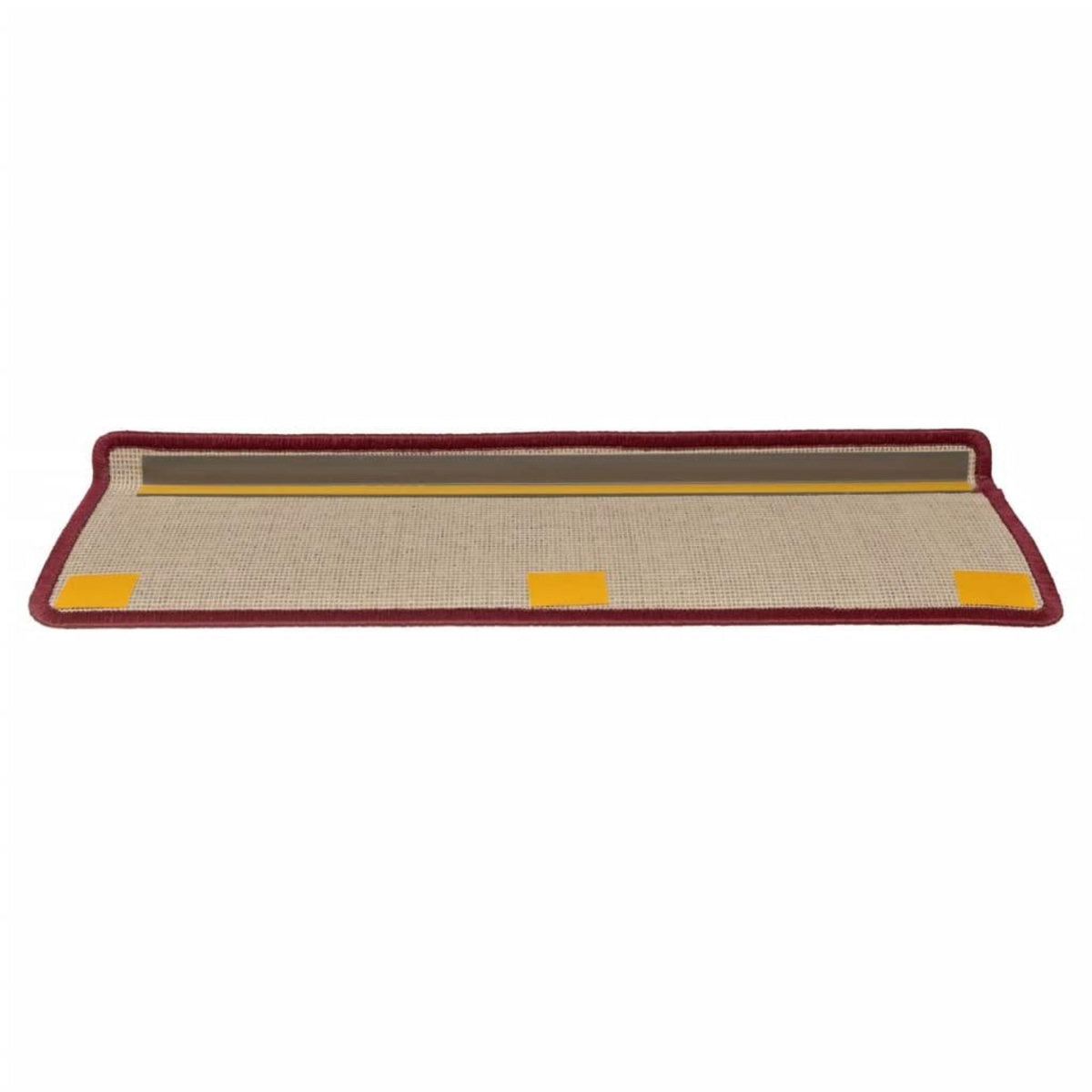 VIDAXL Tapis d'escalier 15 pcs 65x21x4 cm Rouge mat