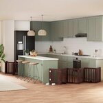 VIDAXL Barriere pour chien porte pliable 12 panneaux bois de peuplier