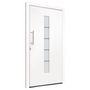 Voir la diapositive 4 : VIDAXL Porte d'entree Aluminium et PVC Blanc 100x200 cm