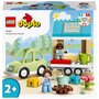 LEGO Duplo 10986 La maison familiale sur roues, Jouet Éducatif, avec Voiture, Briques