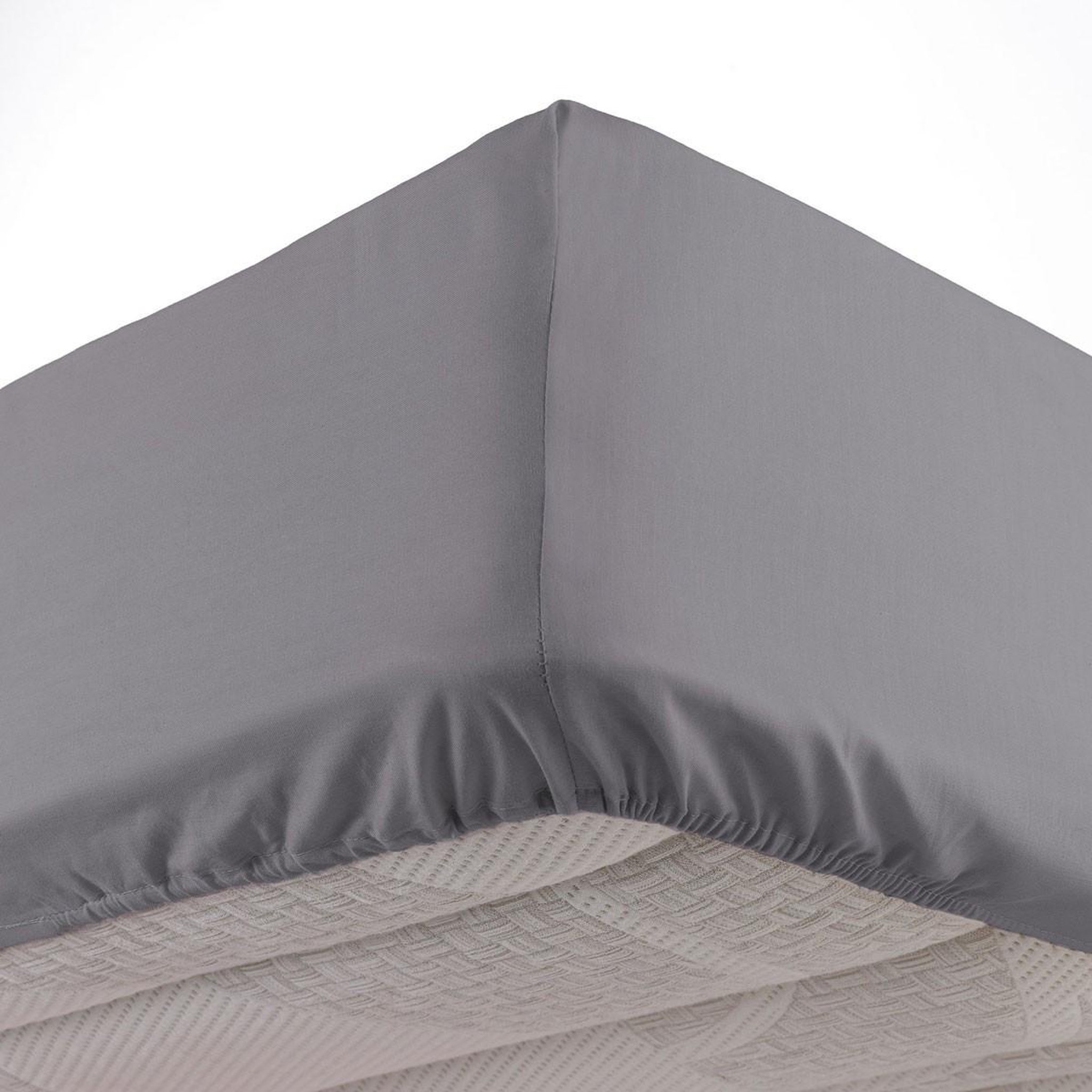 Douceur d'Intérieur Drap housse  lina  140x190cm gris