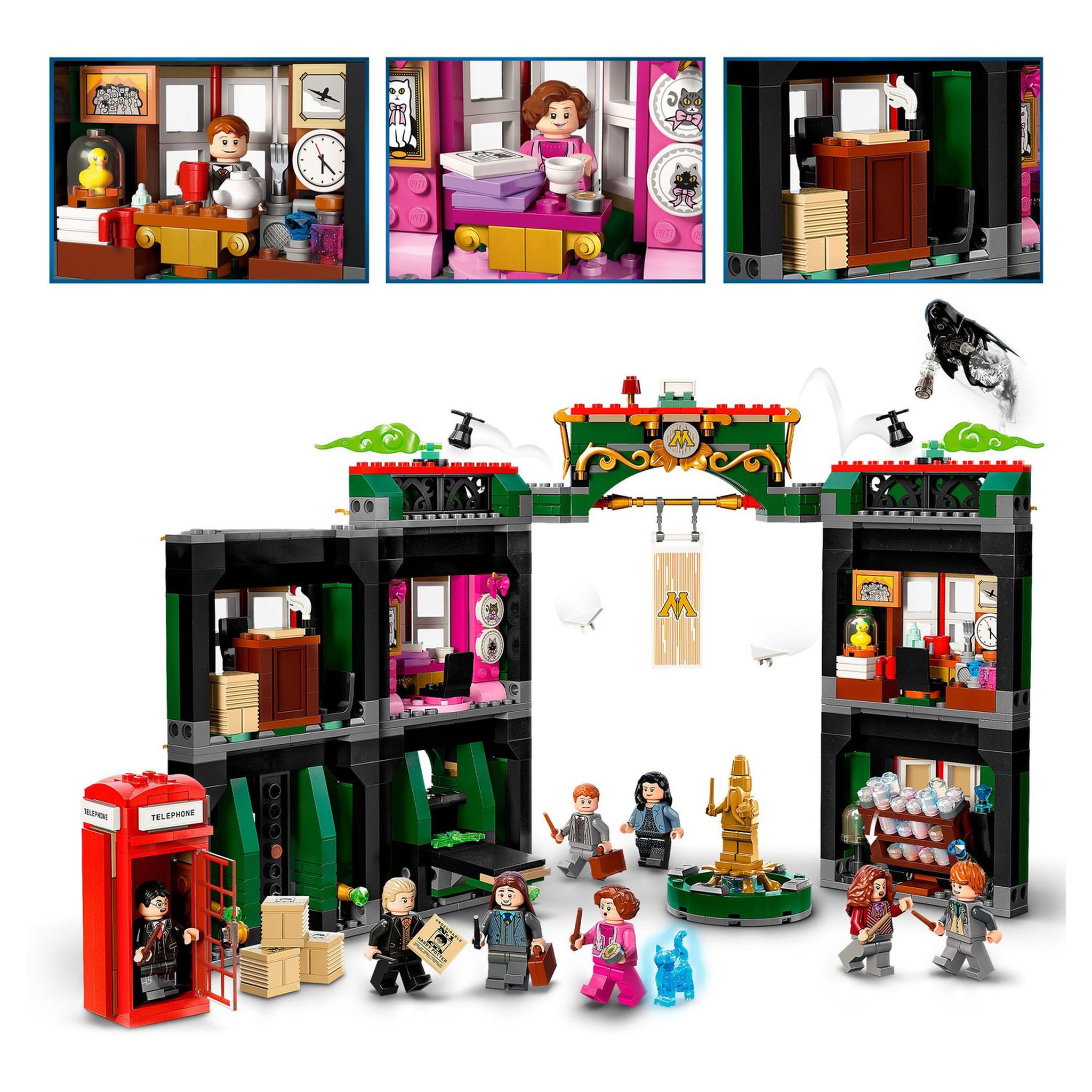 Voir la diapositive 5 : LEGO Harry Potter 76403 Le ministère de la Magie, Jouet avec 12 Minifigurines  