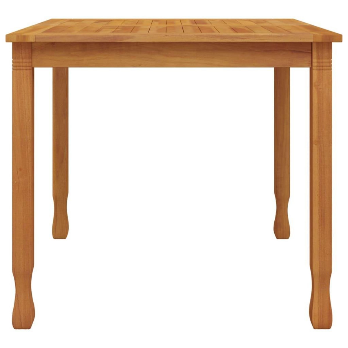 VIDAXL Table a dîner de jardin 85x85x75 cm Bois massif de teck