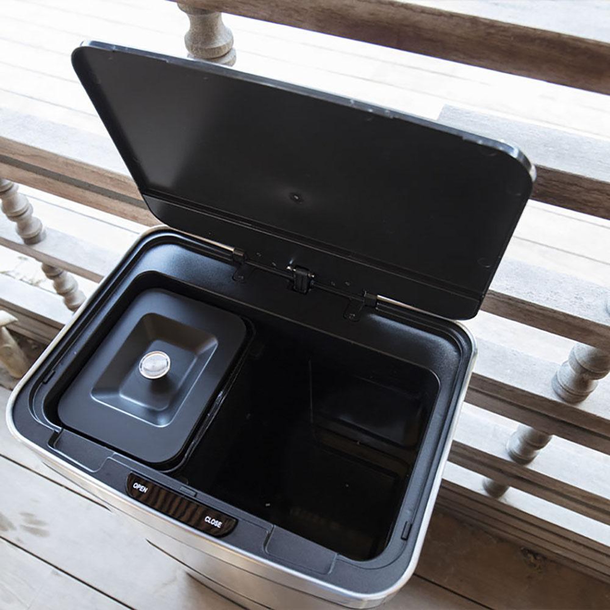Voir la diapositive 4 : Kitchen move Poubelle automatique tri sélectif 75l - bat-sd802