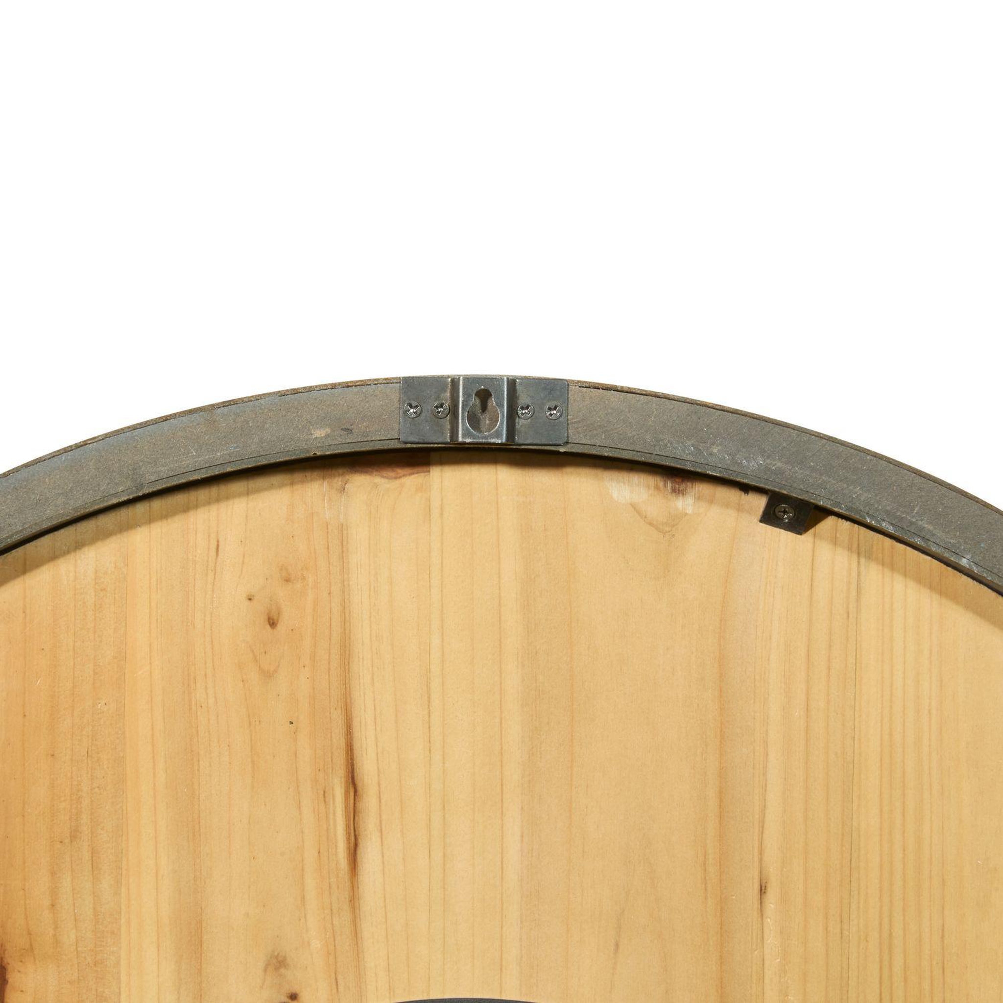 Voir la diapositive 5 : ATMOSPHERA Horloge en bois avec mécanisme micka - beige
