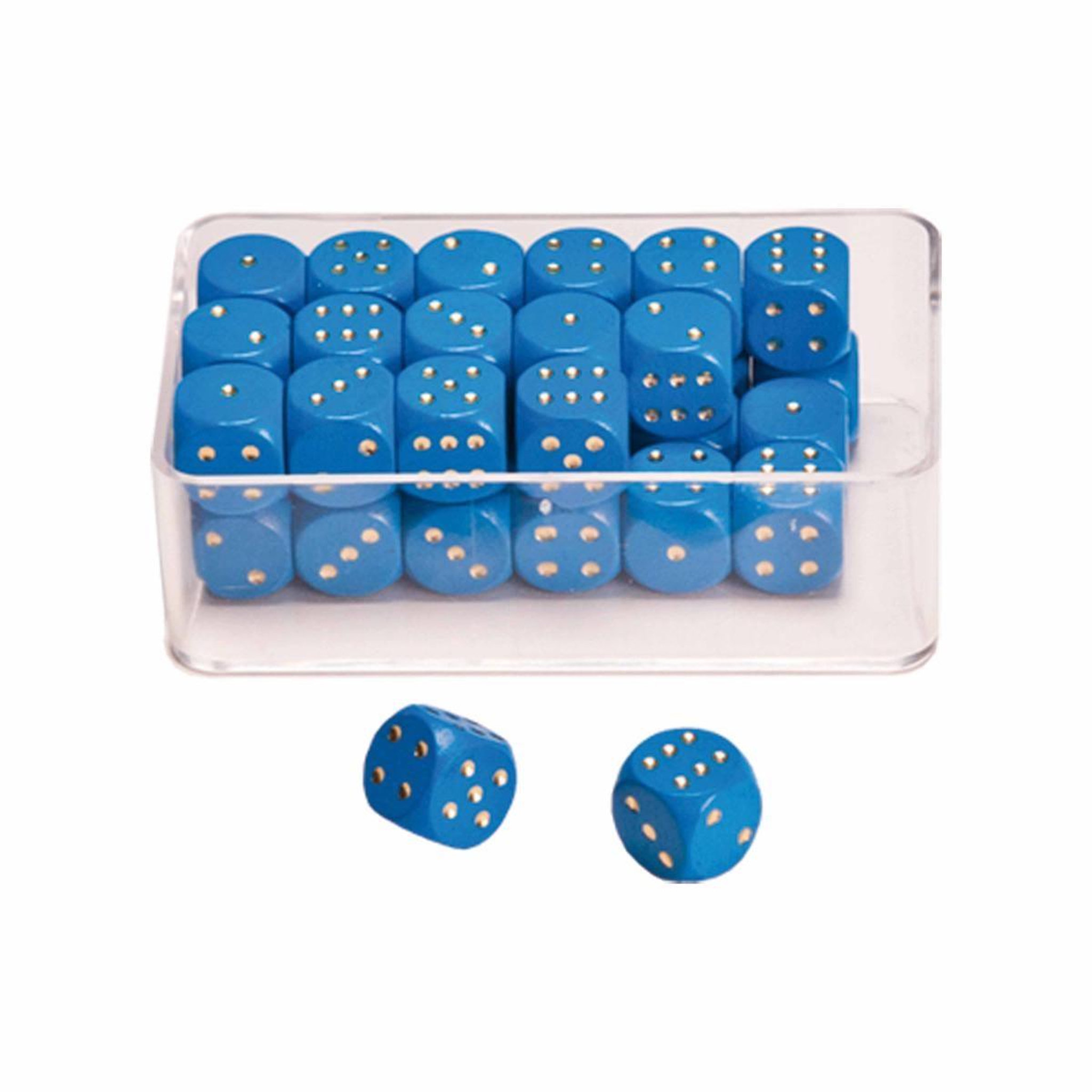 EDUCO Dé - bleu avec points — 16 mm — 35 pièces