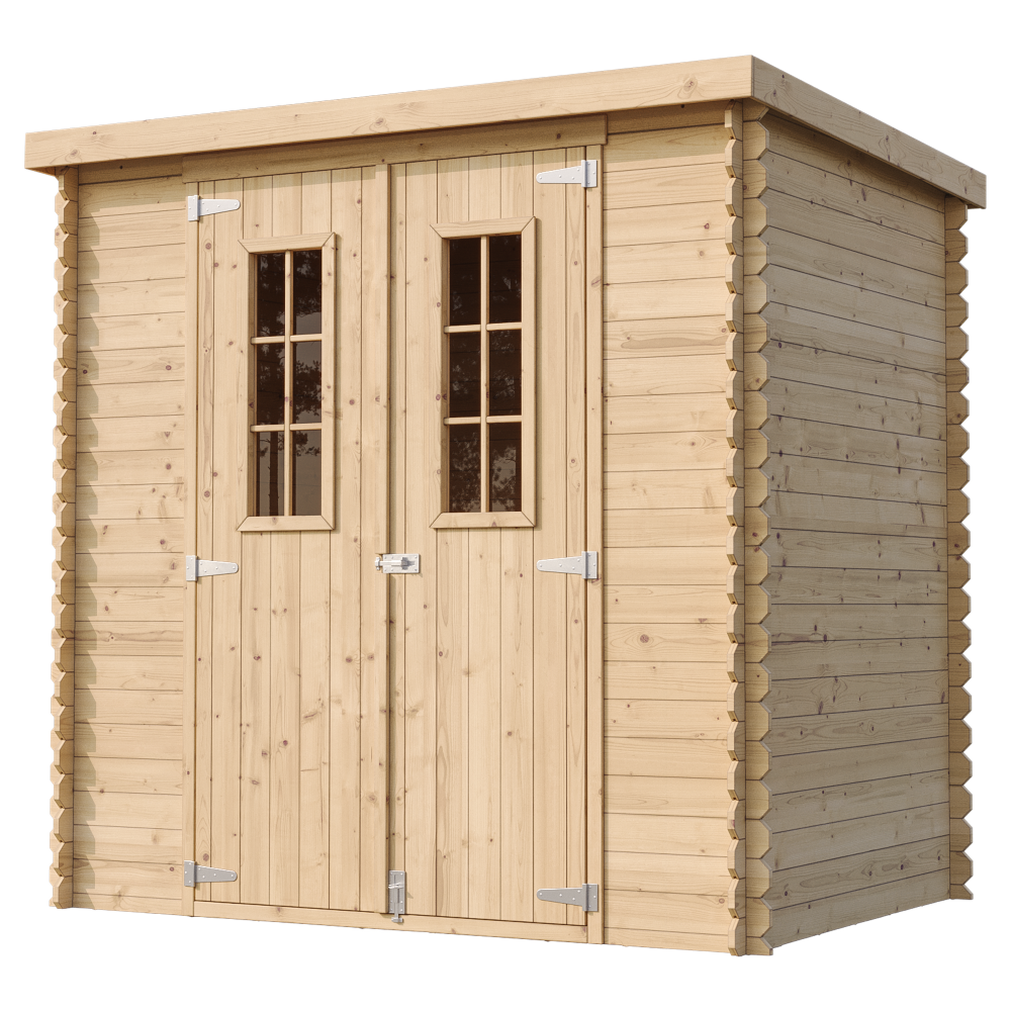Voir la diapositive 4 : TIMBELA Abri de Jardin en Bois 2.22 m²,  Cabanon Jardin Exterieur à Outils avec sol imprégné M311C+M311G