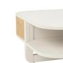 Voir la diapositive 4 : Paris Prix Table Basse en Rotin  Molly  85cm Blanc & Beige