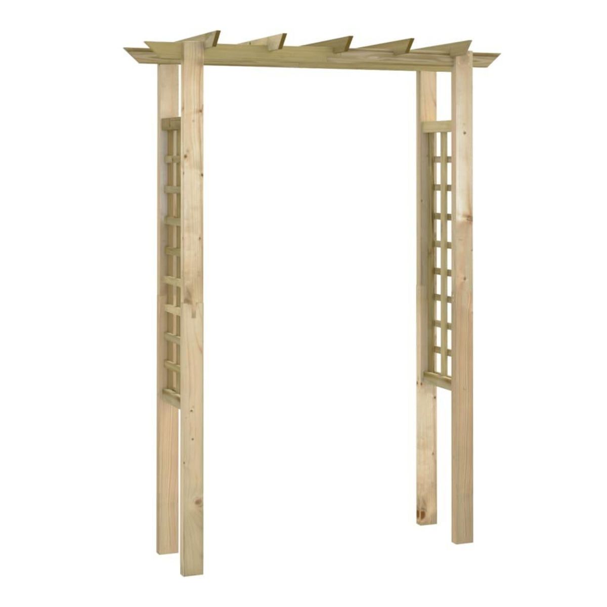 VIDAXL Arche pour rosiers 150 x 60 x 204 cm bois impregne