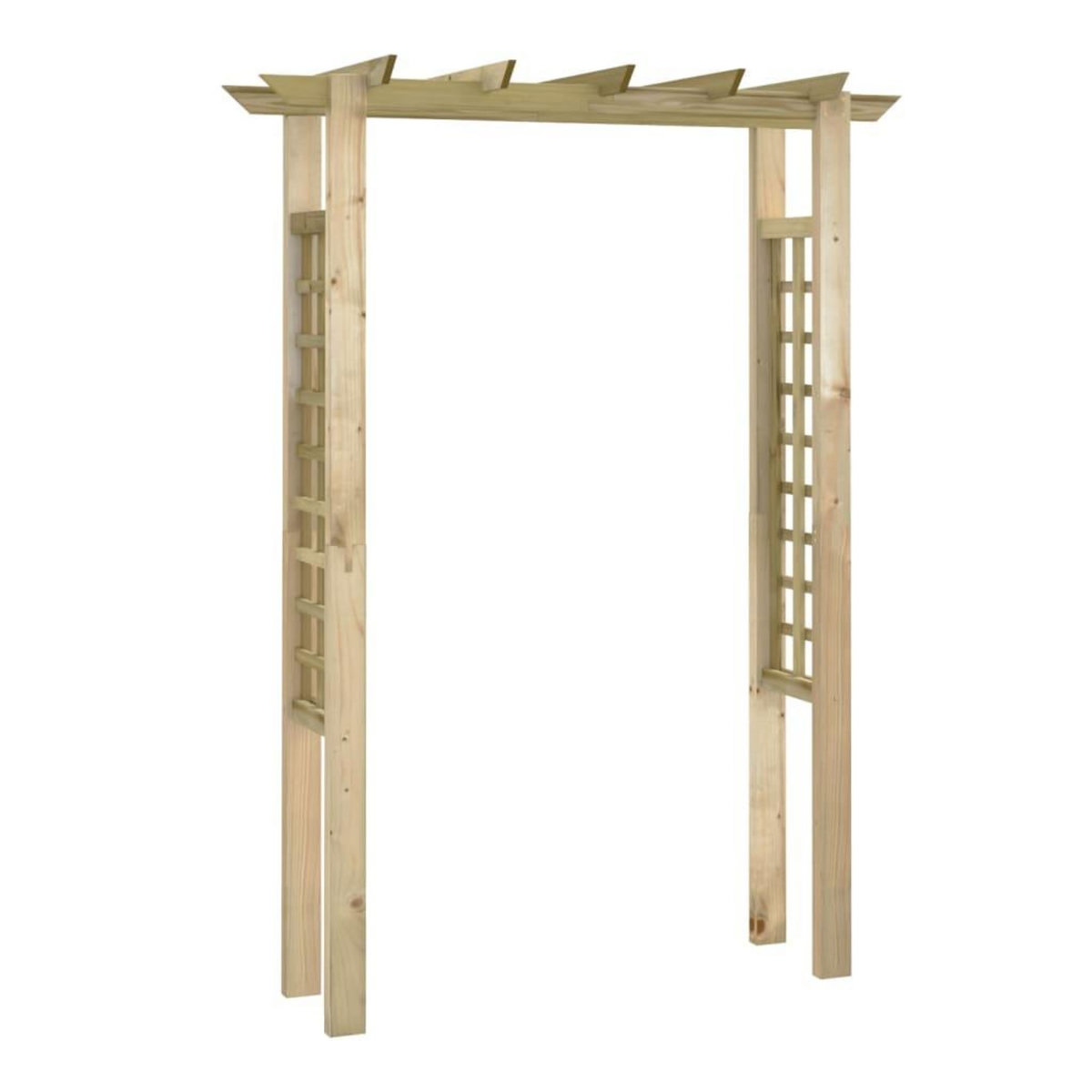 VIDAXL Arche pour rosiers 150 x 60 x 204 cm bois impregne
