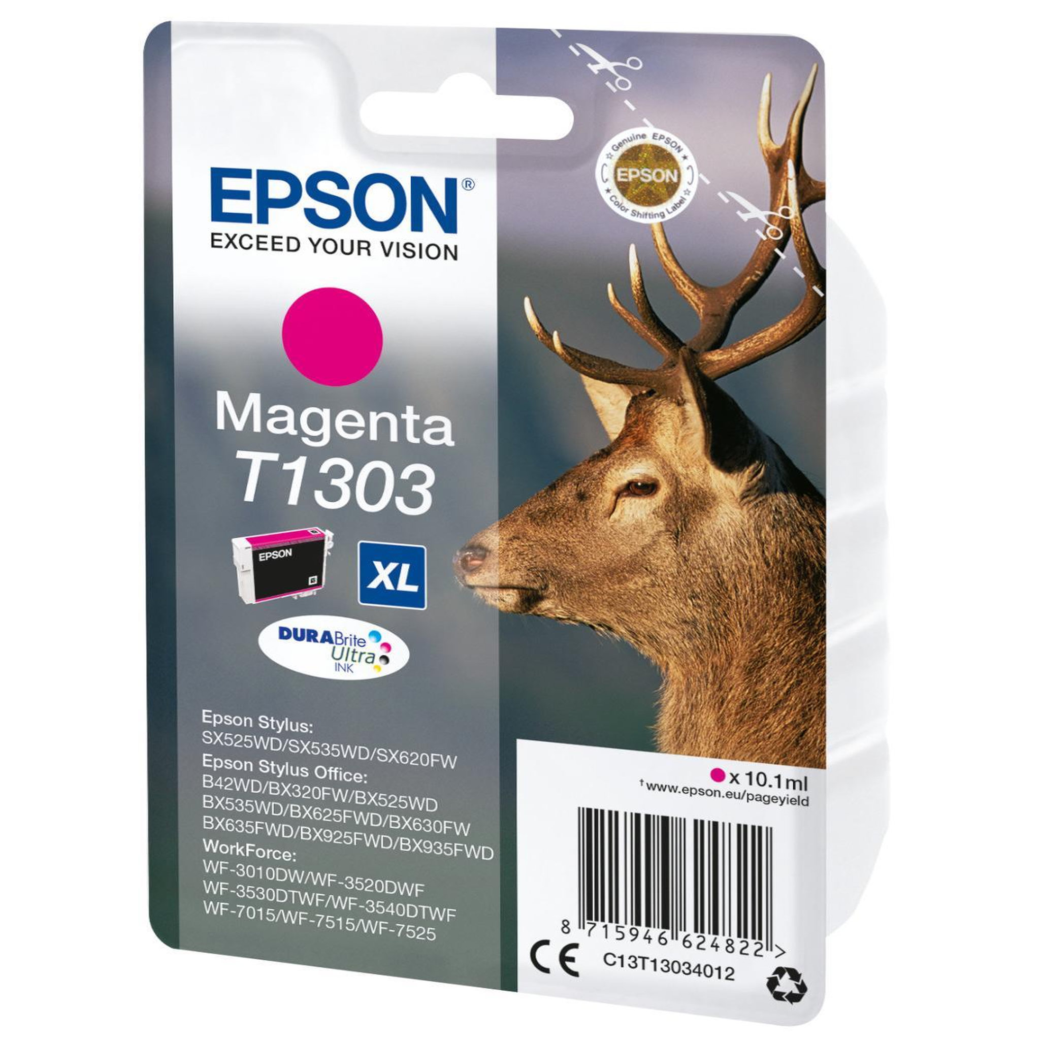 Voir la diapositive 3 : Epson Epson stag cartouche  cerf  - encre durabrite ultra m (xl)