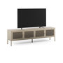 Voir la diapositive 3 : Rendez vous déco Meuble TV en métal beige 4 portes, 160 cm-Latem
