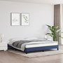 Voir la diapositive 1 : VIDAXL Cadre de lit sans matelas bleu 160x200 cm tissu