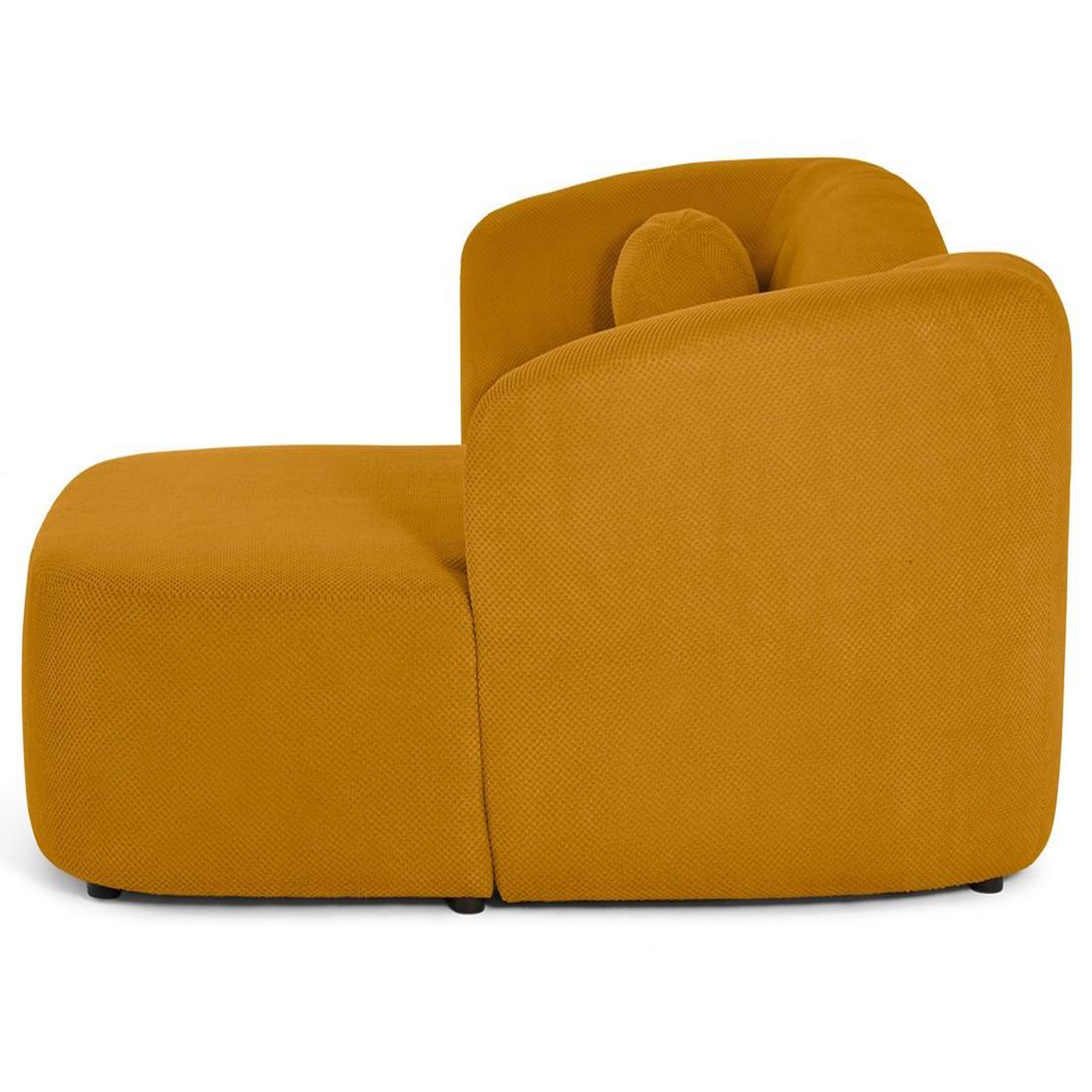Voir la diapositive 4 : LISA DESIGN Charles - canapé d'angle droit 4 places en velours texturé