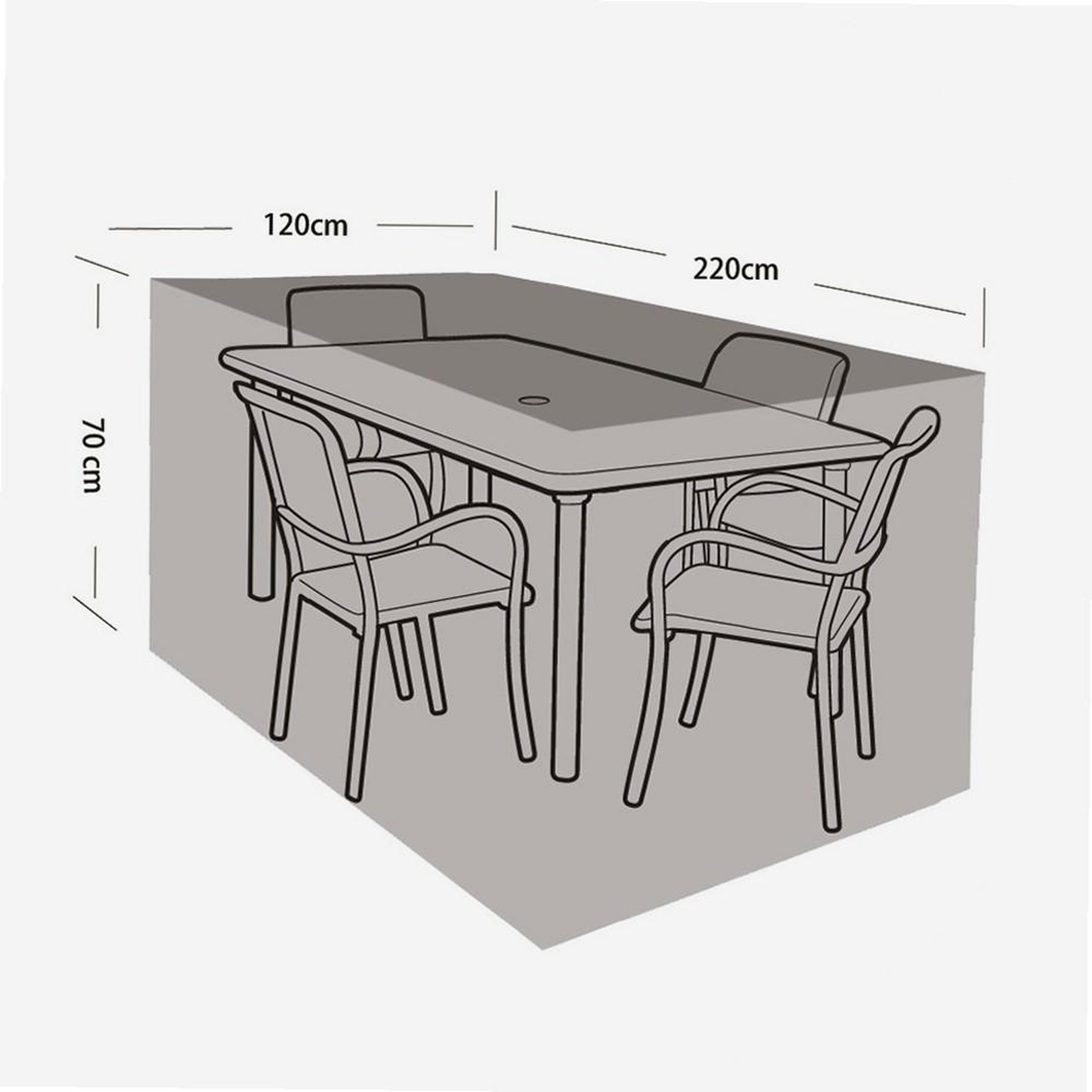 Voir la diapositive 6 : WERKAPRO Housse de table  220x120x70cm  werka pro