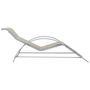 Voir la diapositive 5 : VIDAXL Chaises longues lot de 2 avec table Aluminium Creme