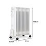 Voir la diapositive 4 : OCEANIC Radiateur électrique bain d'huile 2500W OCEANIC - 3 puissances - 11 éléments - Blanc - Mobile